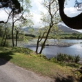 Landschap bij Kylemore Abbey, Connemara, Ierland