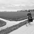 Fietsen langs sloten en weiden in Groningen